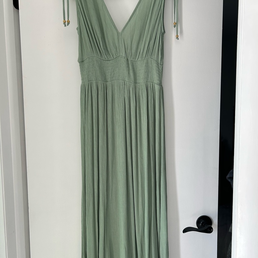 Elegant Green Maxi Dress
